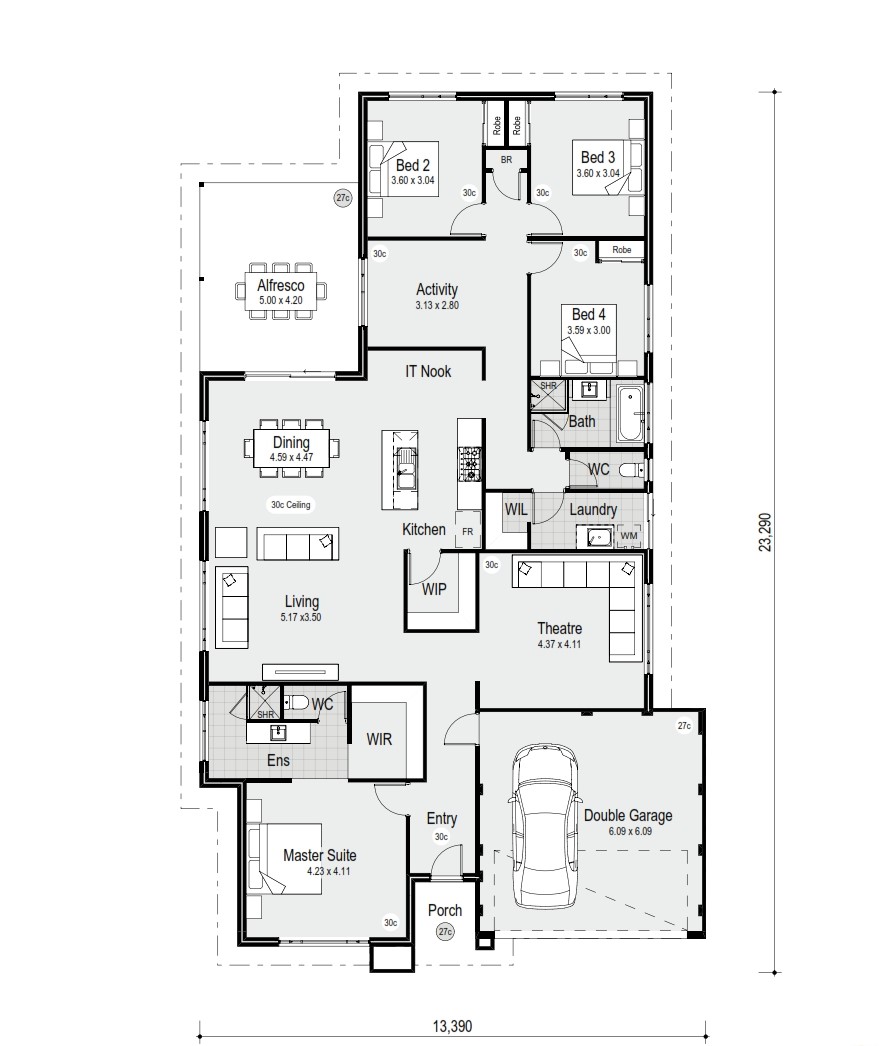 redink homes lake treeby estate house and land package Redink - Park Range FL15 floorplan