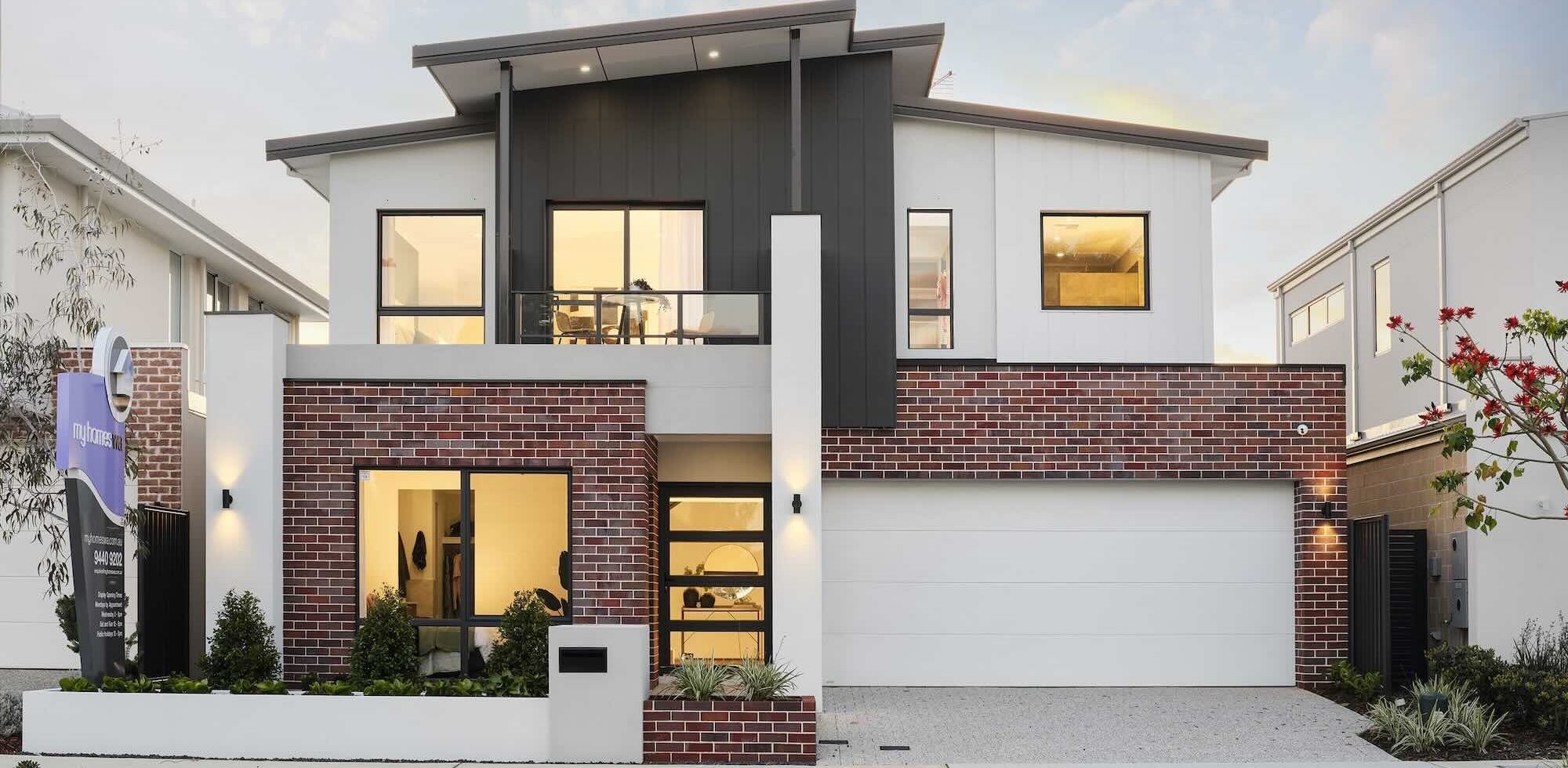 My Homes WA two storey display home lake treeby display village elevation