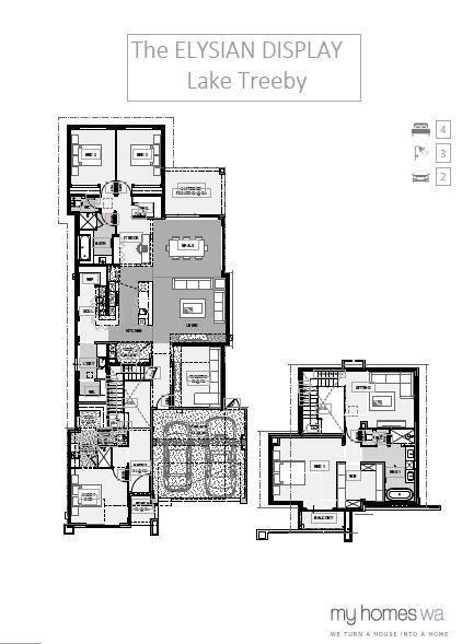 my homes wa ELYSIAN display home floor plan lake treeby display village