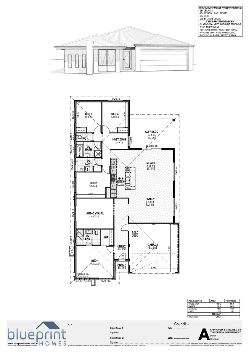Lake Treeby house and land package perth blueprint homes floor plan st kilda