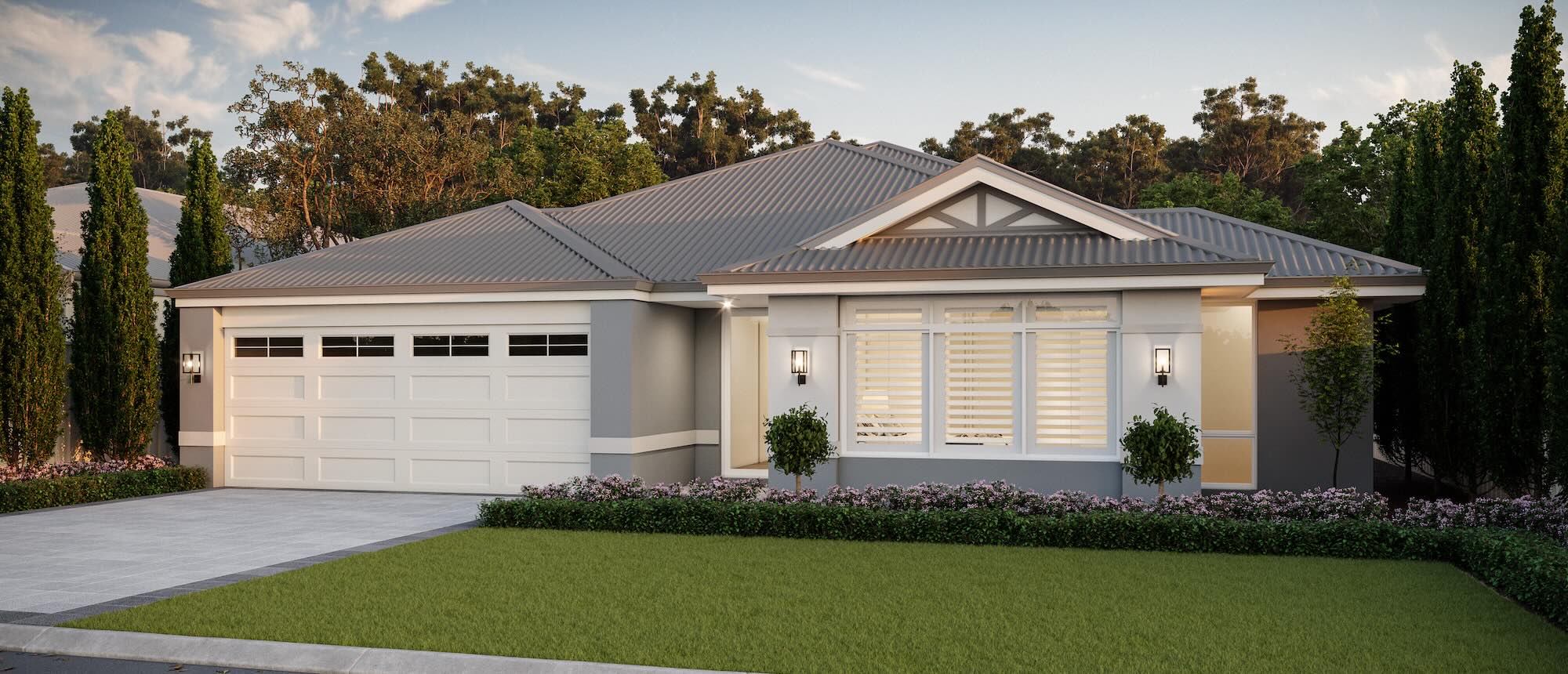 Lake Treeby house and land packages Plunkett Homes Cottesloe front elevation