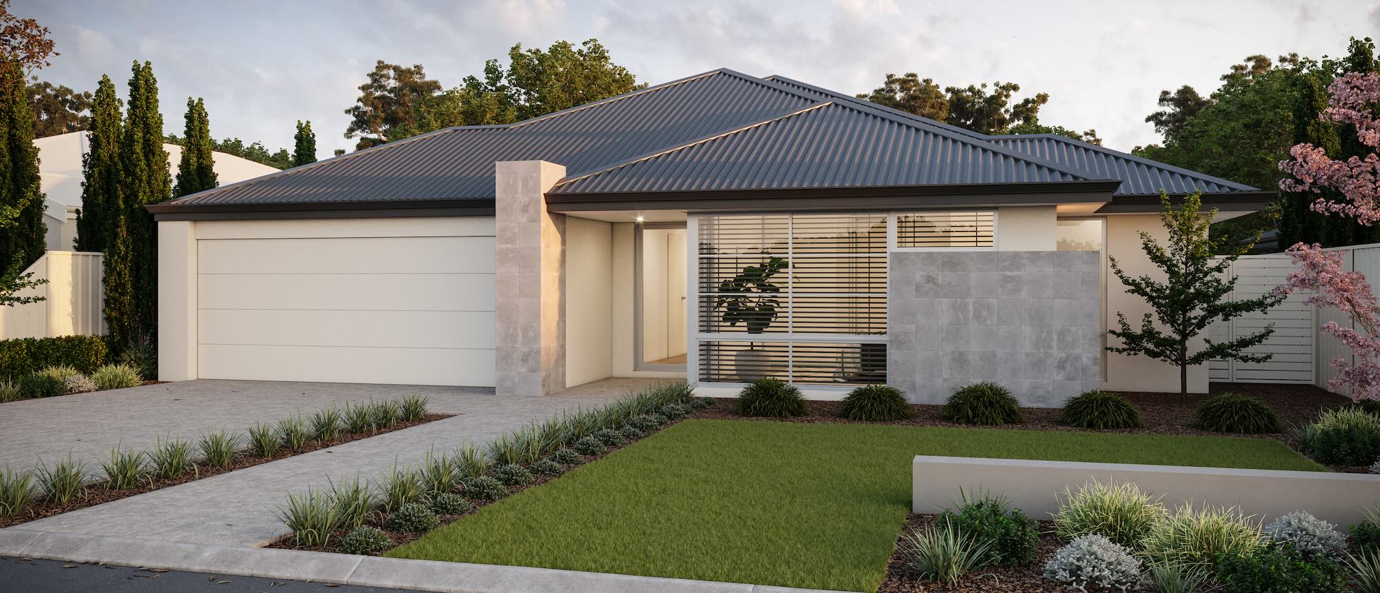 Lake Treeby house and land packages Plunkett Homes Sandalwood Front Elevation