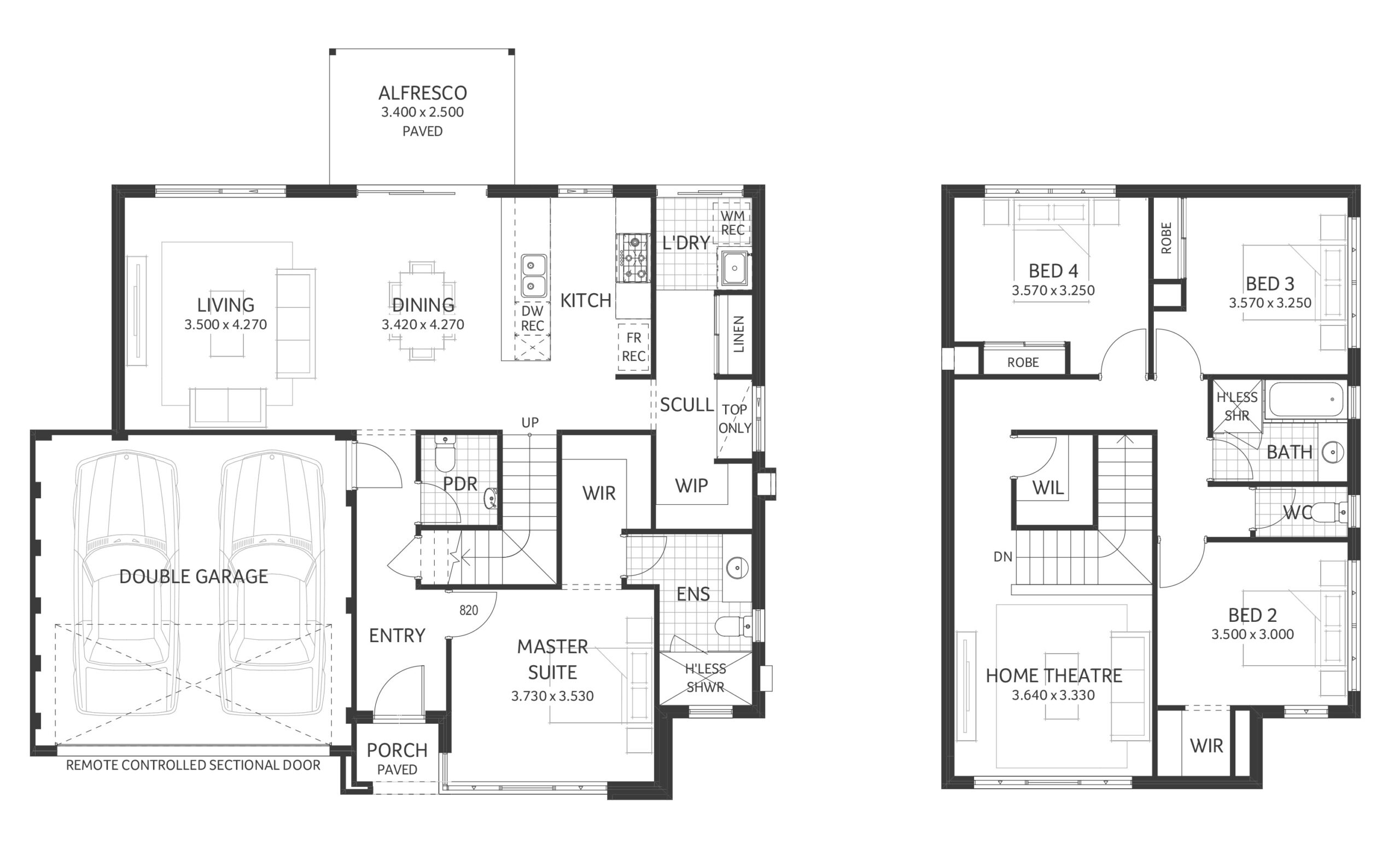 Lake treeby house and land packages plunkett homes Vincent LIFESTYLE - Website Floor plan