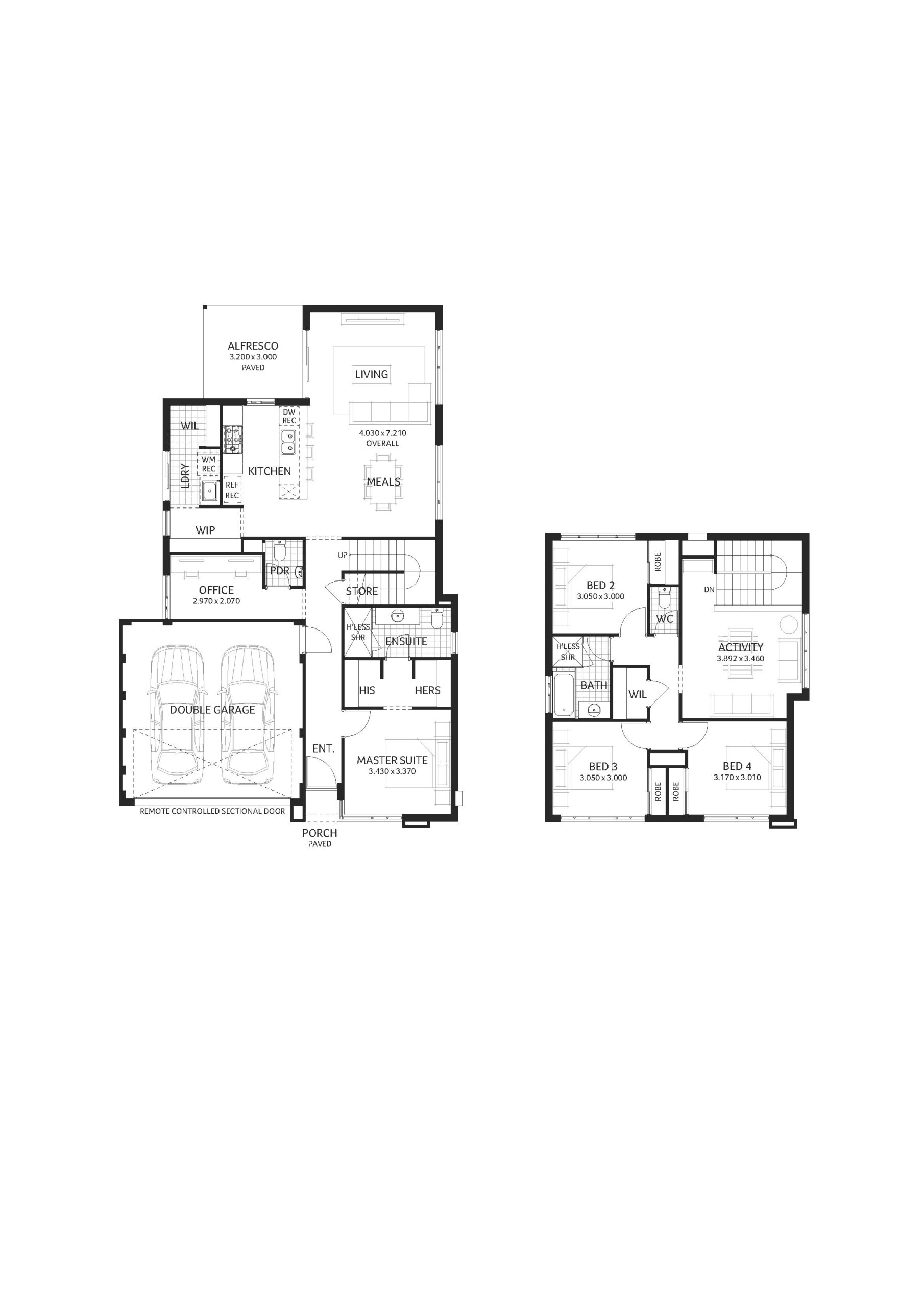 Lake treeby house and land packages plunkett homes Waterford_LIFESTYLE_Contemporary floor Plan
