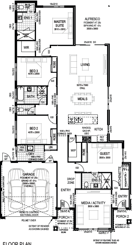Lake treeby house and land packages plunkett homes Woodbridge Floor plan