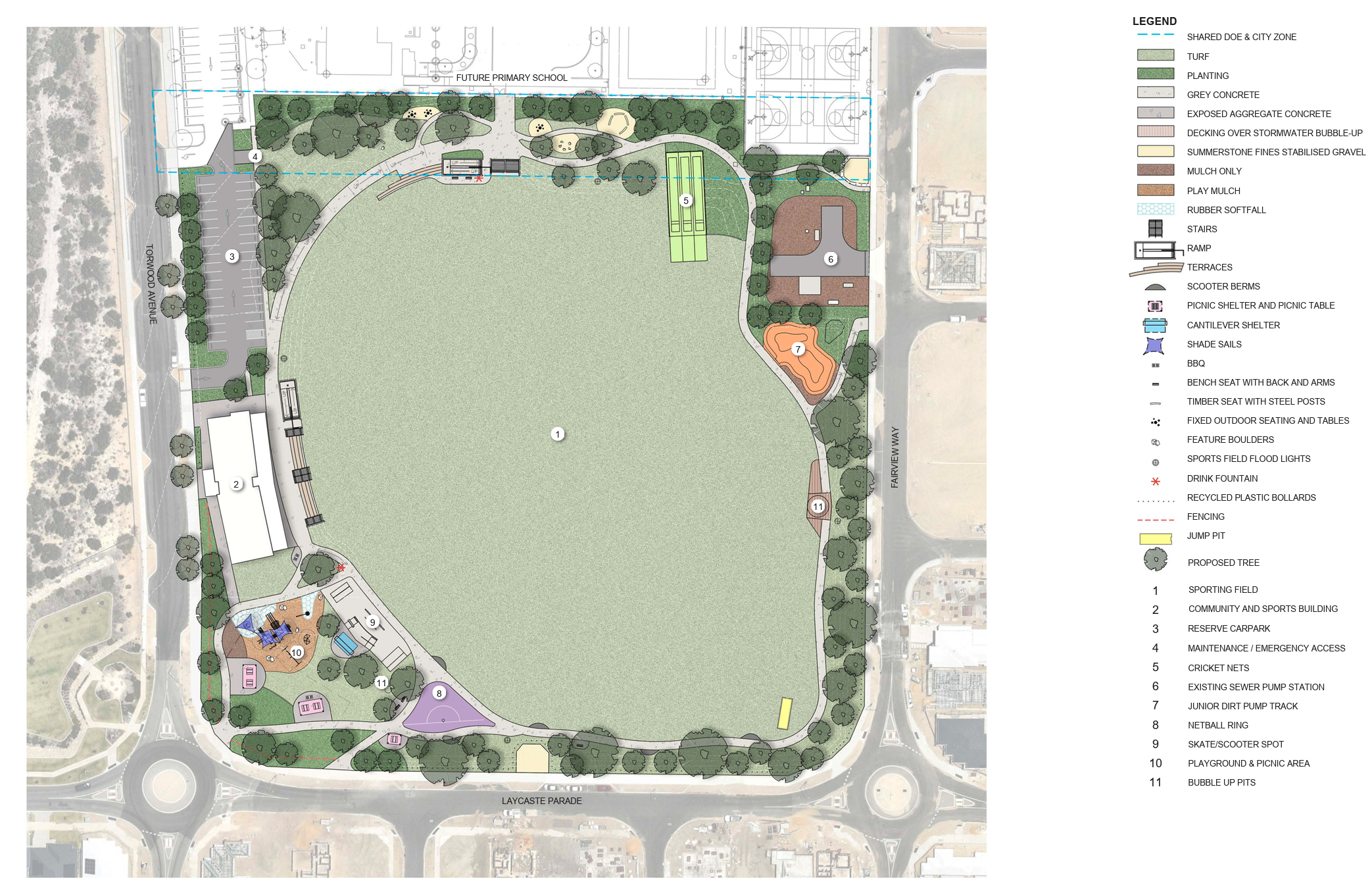 Lake Treeby Draft Master Plan Future Sporting and Recreation Reserve