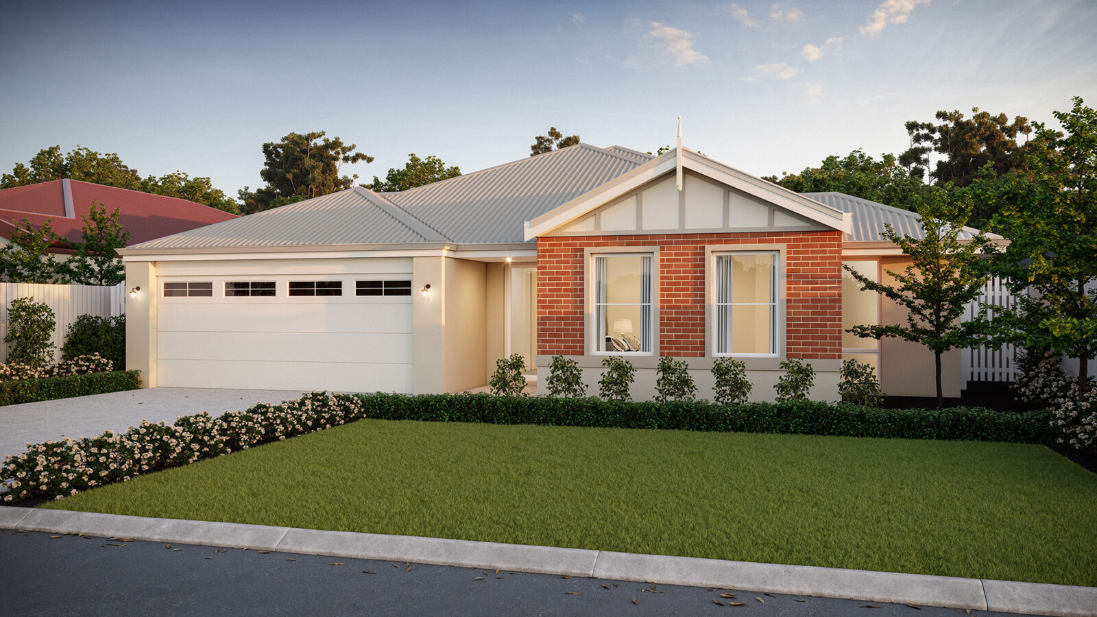 lake treeby house and land packages Sandalwood Front Elevation mid-frontage-federation