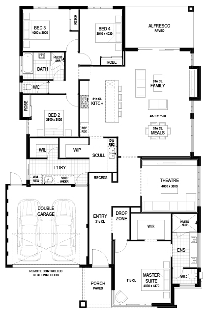 lake treeby house and land packages plunkett homes BOARDWALK LUXE CONTEMPORARY floor plan